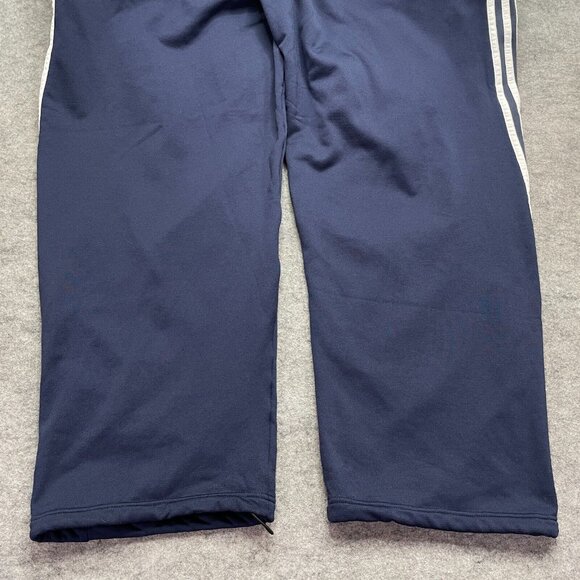 Utah Jazz Adidas Sweatpants Blue White Men 2XL 31" ClimaWarm Fleece Straight - Picture 6 of 9